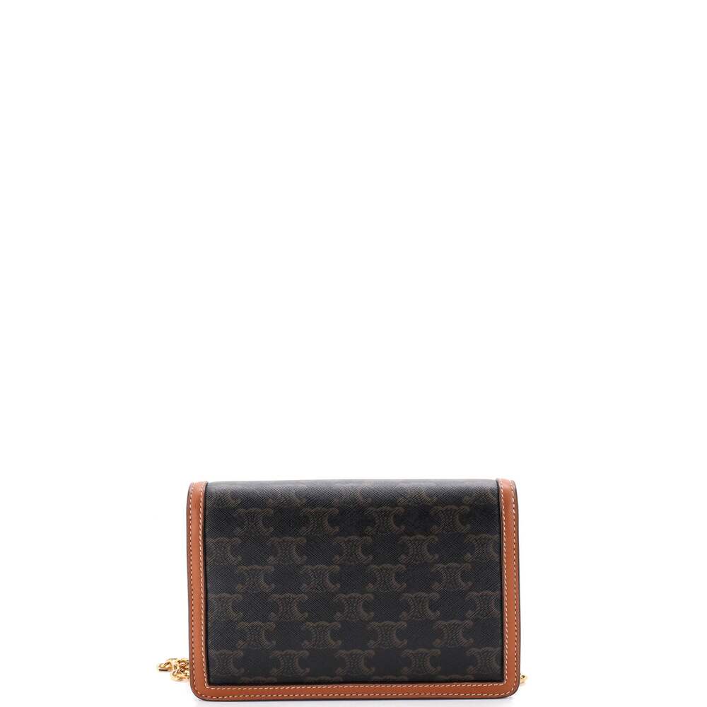 Celine Triomphe Envelope Flap Wallet On #239526C17B - Picture 3 of 6